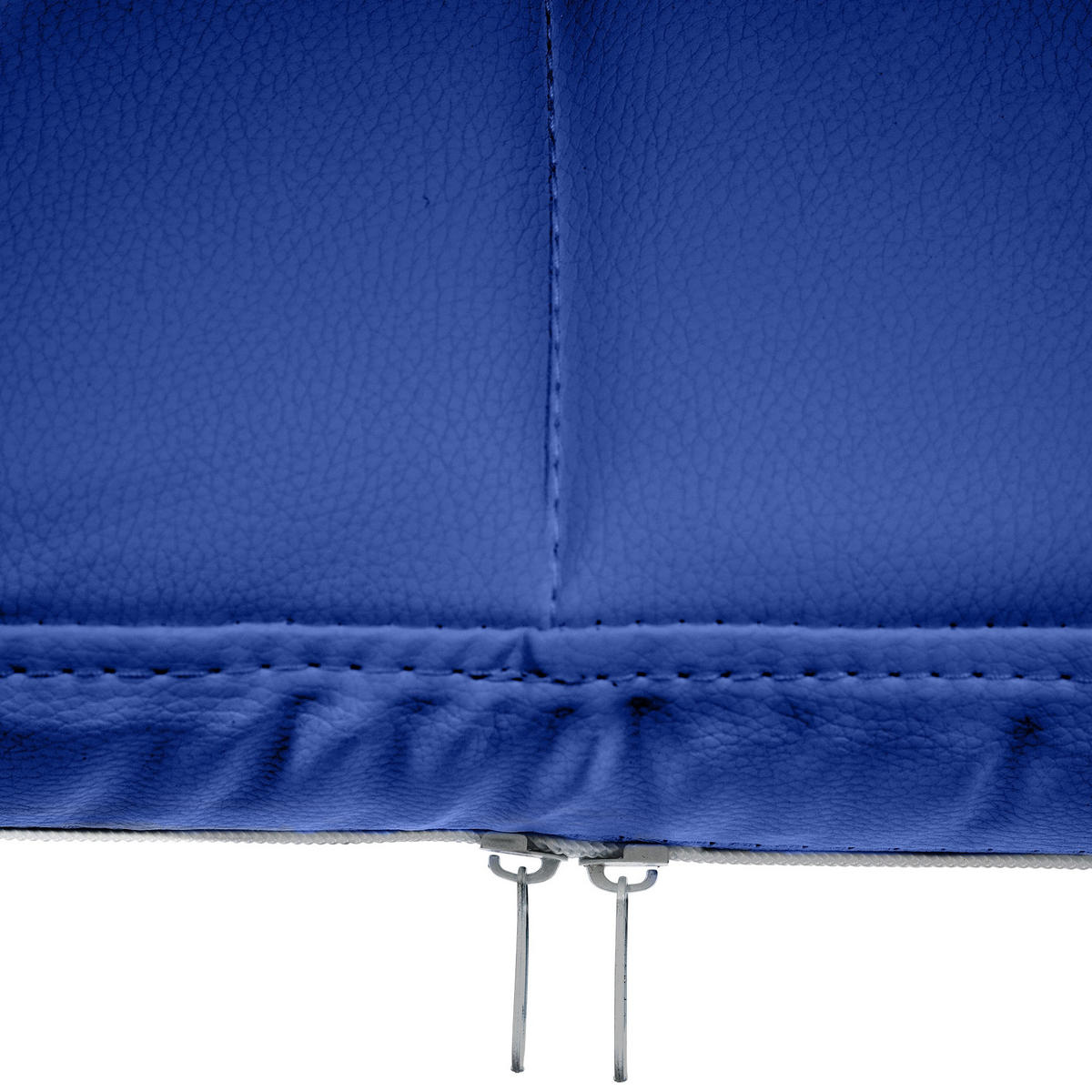 ARMLEHNENSTUHL Lederlook Blau - Blau, Textil/Metall (59/84/58cm) - CLP