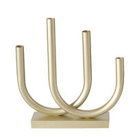 KERZENSTÄNDER aus Metall Tonis 33/9/34 cm - Goldfarben, Metall (9/34/33cm) - Boltze Home