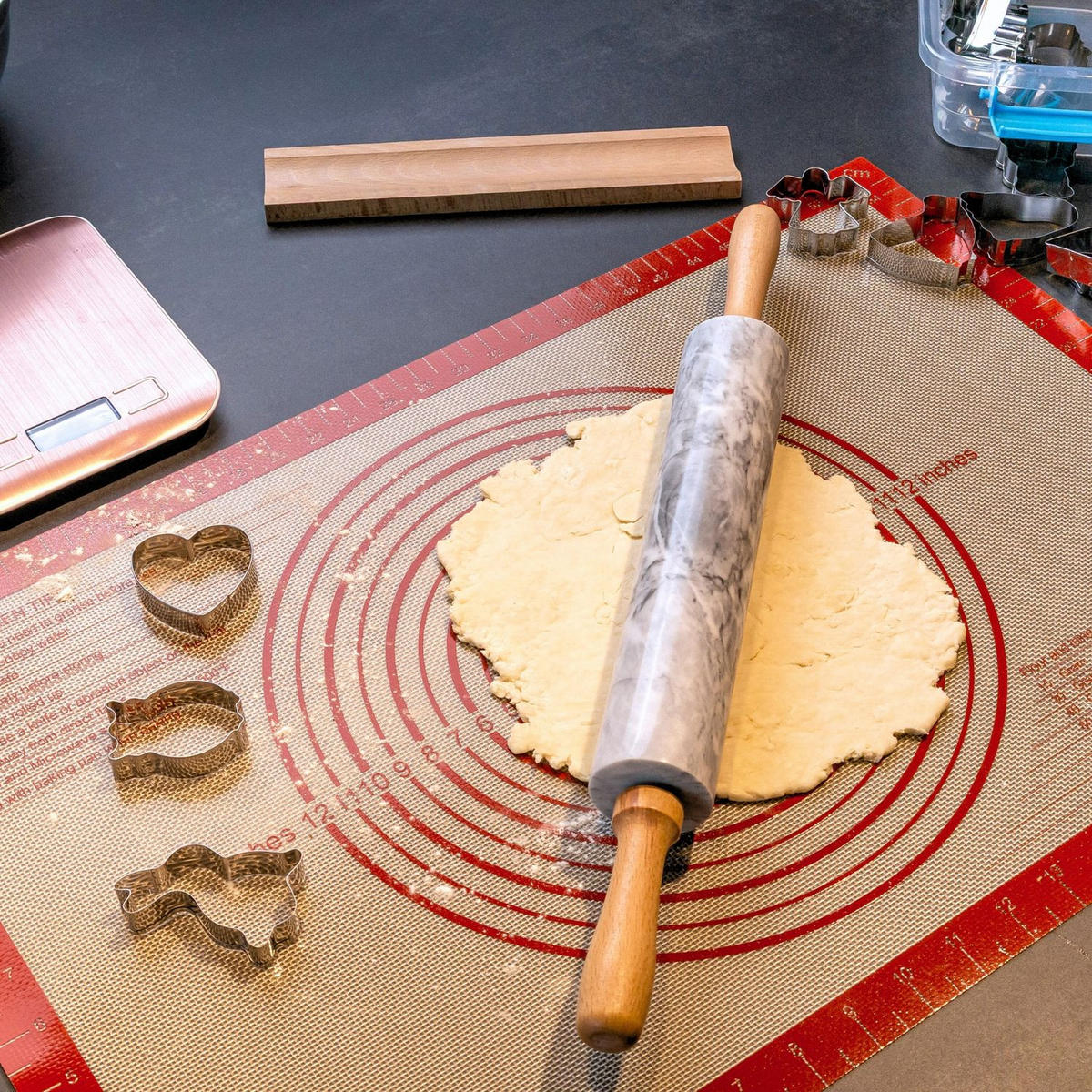 BACKMATTE 40 x 60 cm - Rot, Kunststoff (60/40cm) - Intirilife