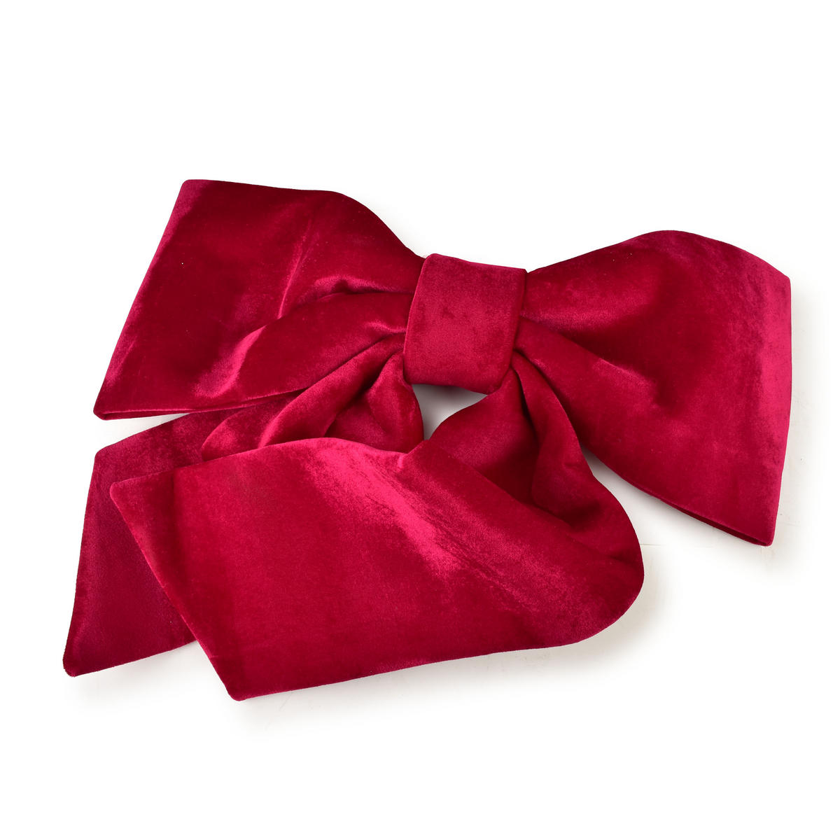 DEKOSCHLEIFE Santa Lila Rot - Rot, Textil (78/91/78cm) - Mondex