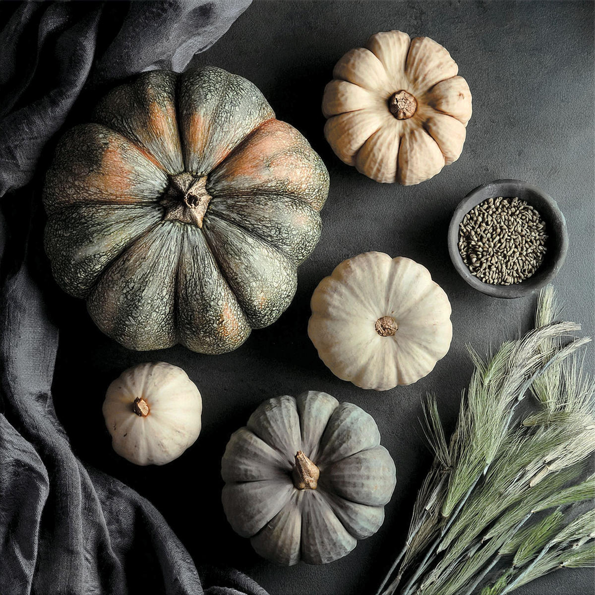 GLASBILD 30x30 cm Küche grau - Anthrazit, Glas (30/30cm) - artissimo