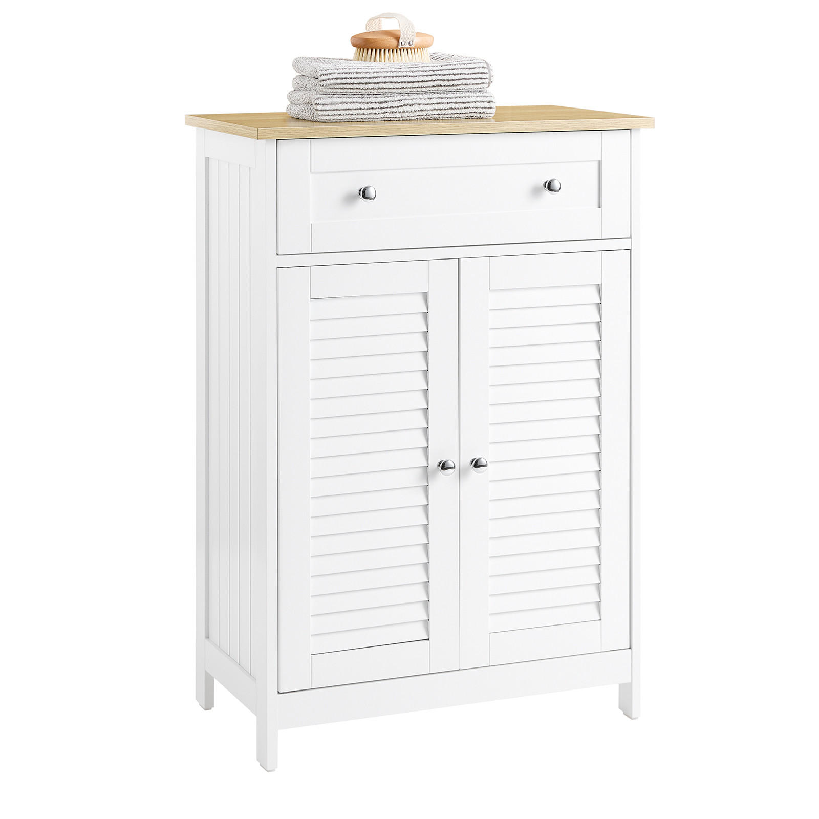 KOMMODE Weiß - Weiß, Holzwerkstoff (60/88/35cm) - SoBuy