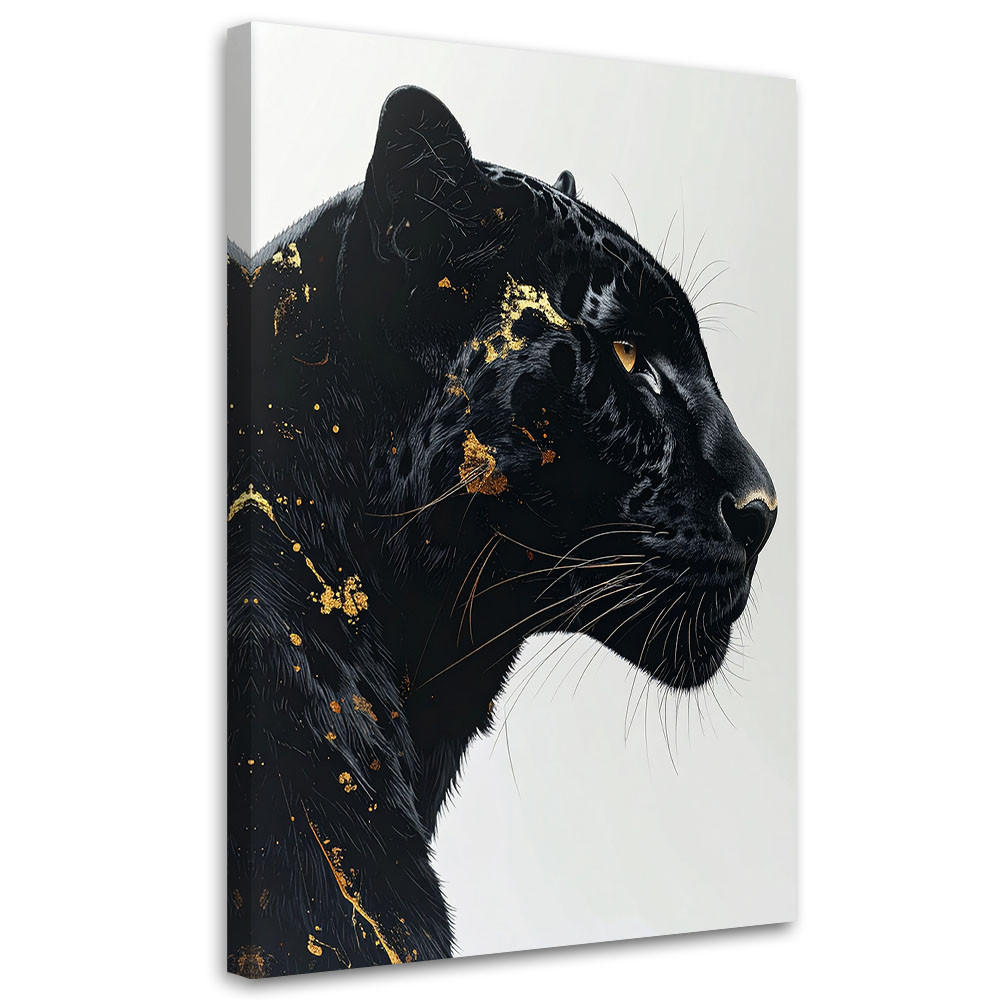 Feeby Leinwandbild Schwarz 30x45 cm