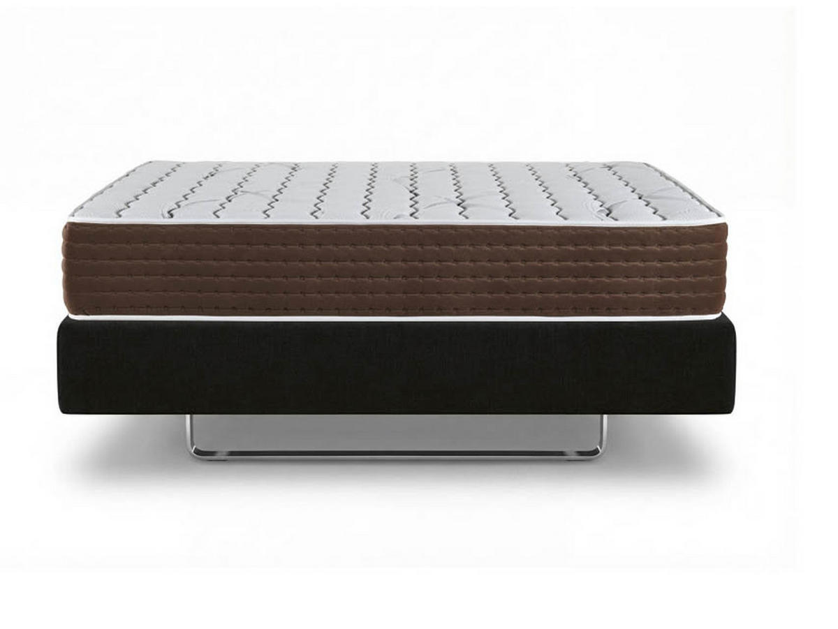 POLSTERBETT Pandora Bett Set 140x200 Braun - Braun, Textil/Metall (140/200cm) - Villa Möbel