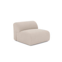 SESSEL ohne Armlehnen Tissu tramé Beige 75cm - Beige, Textil (75/67/97cm) - Sia Home