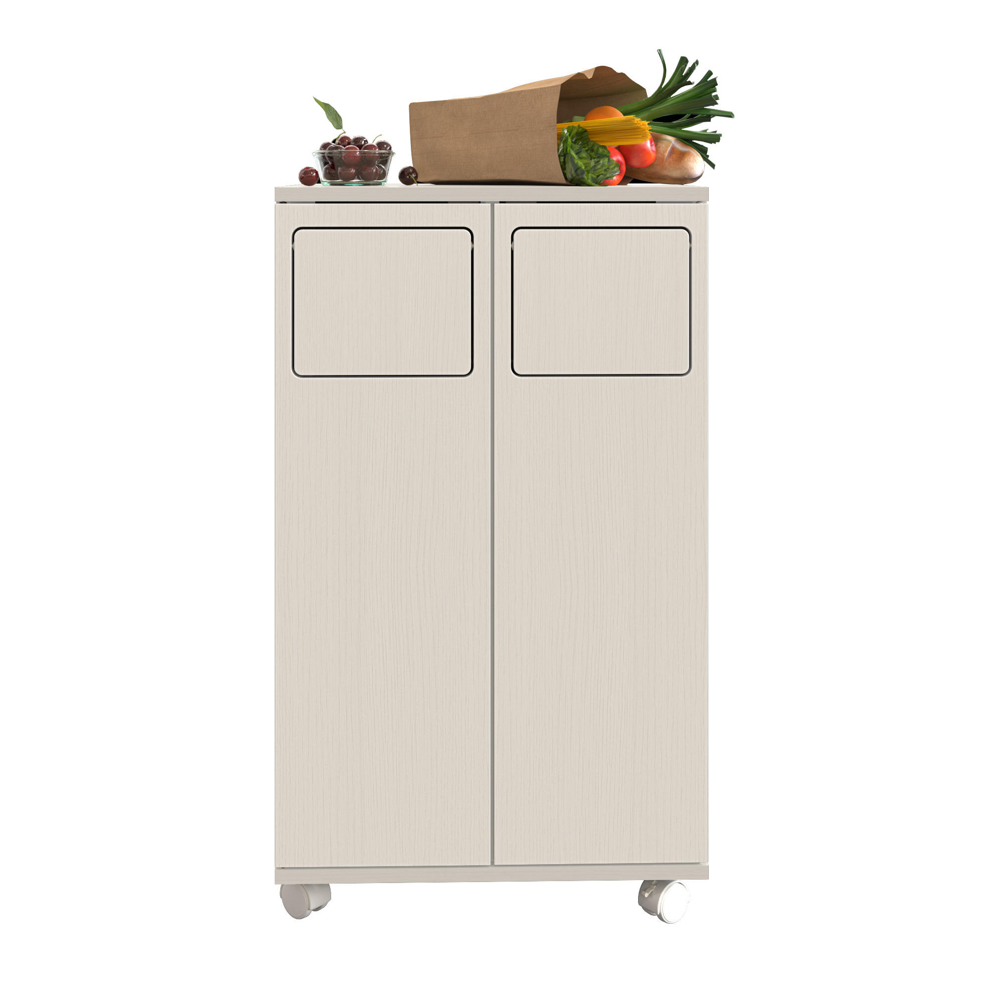 ComfortXL Müllschrank Creme 46.7x80x35 cm