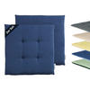 SITZKISSEN DOVE CHAIRPAD - Blau, Textil (40/40/2cm) - Tom Tailor