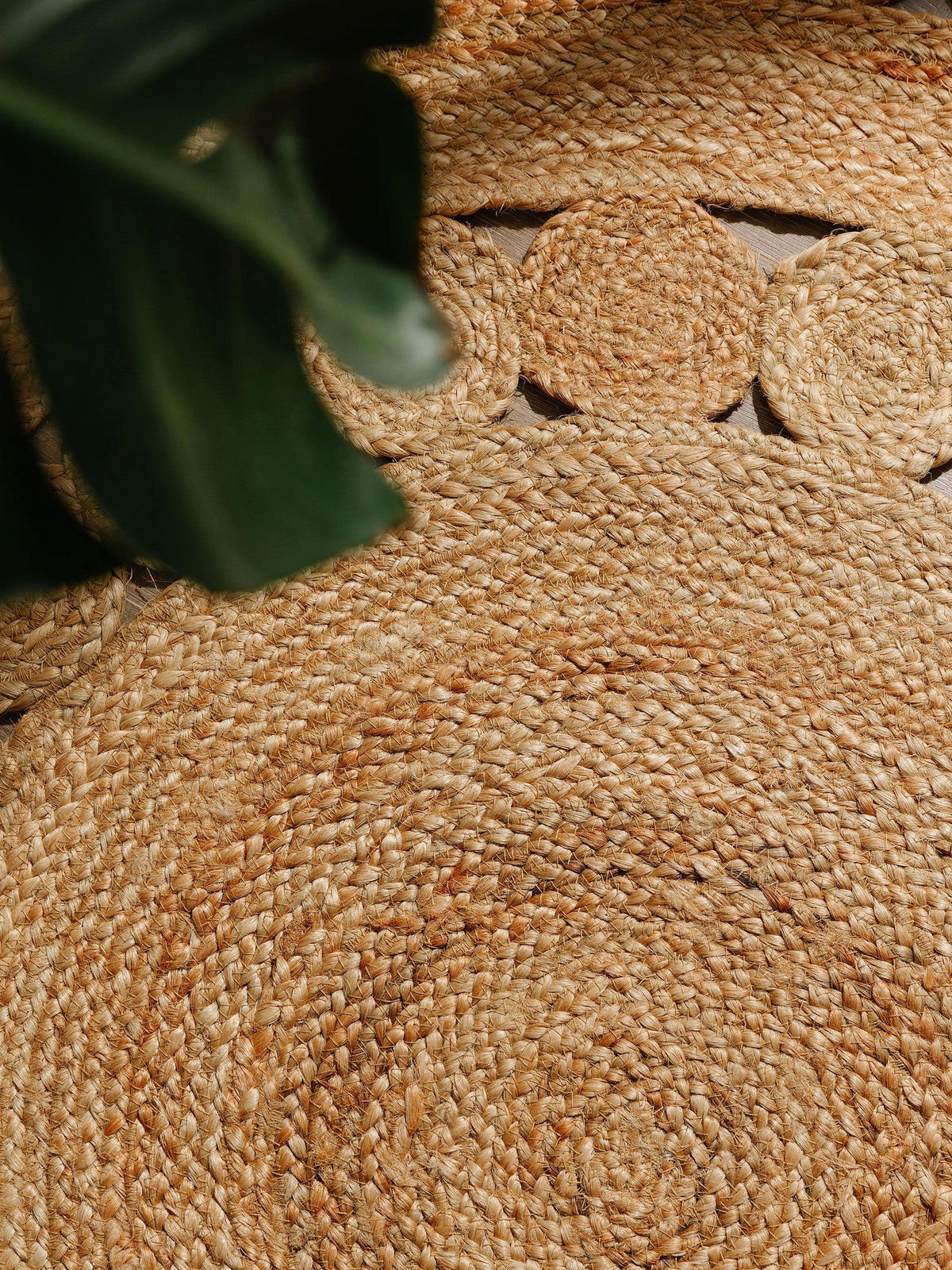 JUTETEPPICH Jutta Hellbraun ø 120 cm rund - Hellbraun, Textil (120/120cm) - benuta Pure