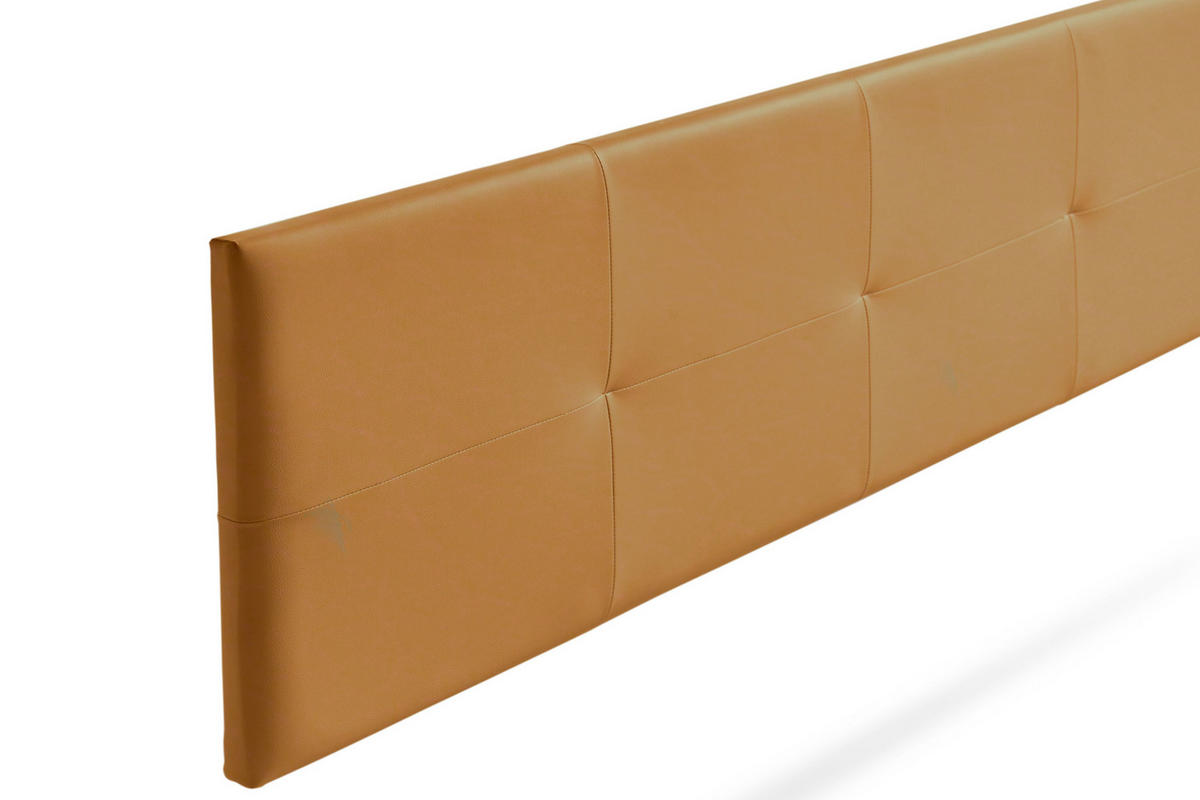 KOPFTEIL gepolstert ALTEA Kunstleder 100x50x5 cm - Hellbraun - Moonia - Hellbraun, Holz (100/5/50cm)