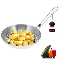 GRILLPFANNE, silber, Edelstahl - Edelstahlfarben, Metall (52/28/6.5cm) - bremermann