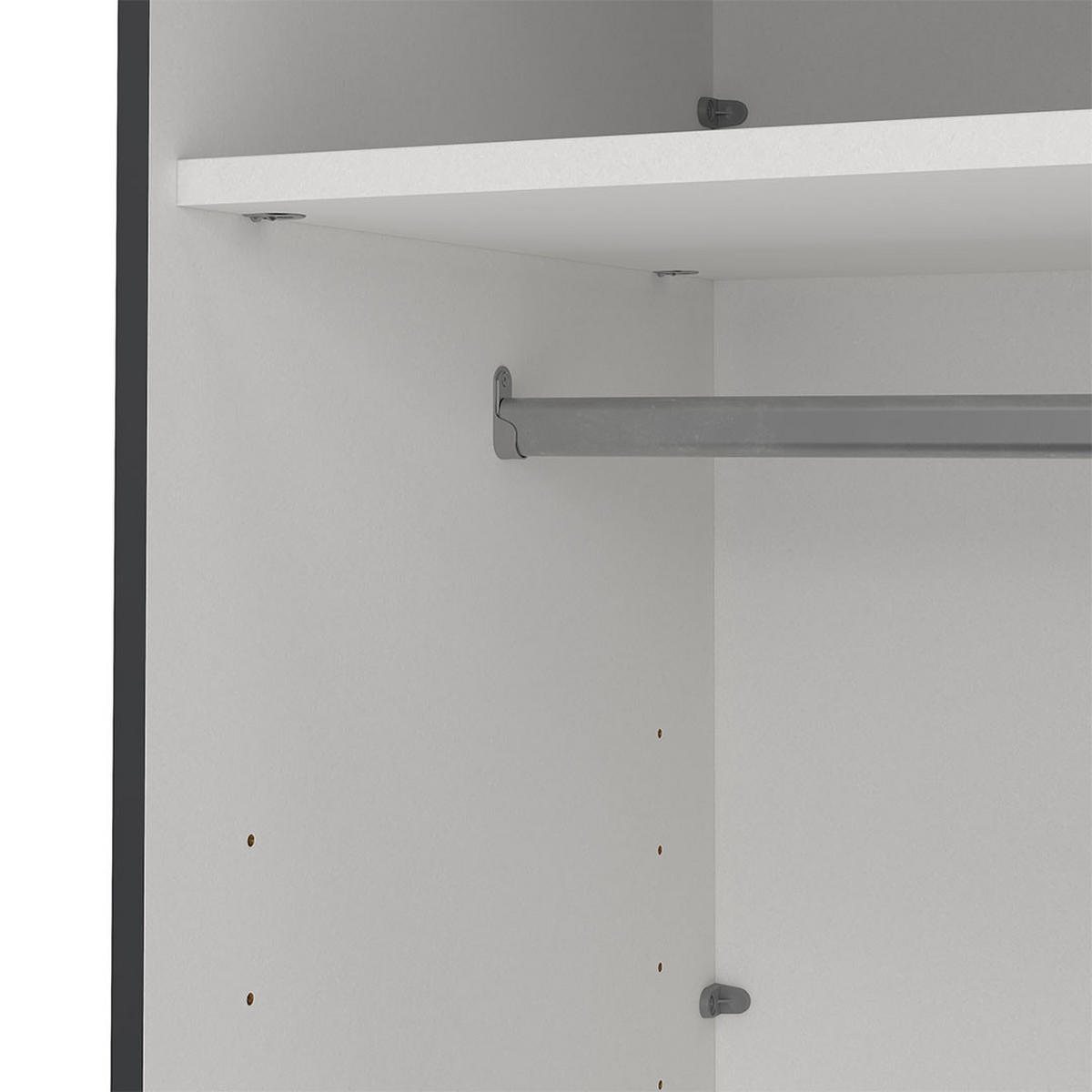 SCHIEBETÜRENSCHRANK, Bergamo, Grau, Holzwerkstoff, 139 x 67 x 221 cm - Grau, Holzwerkstoff (139/221/67cm) - ebuy24