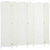 PARAVENT 6-teilig 240 x 170 cm Raumteiler Trennwand aus Kiefernholz Weiß - Weiß, Holz (1.6/170/240cm) - HOMCOM