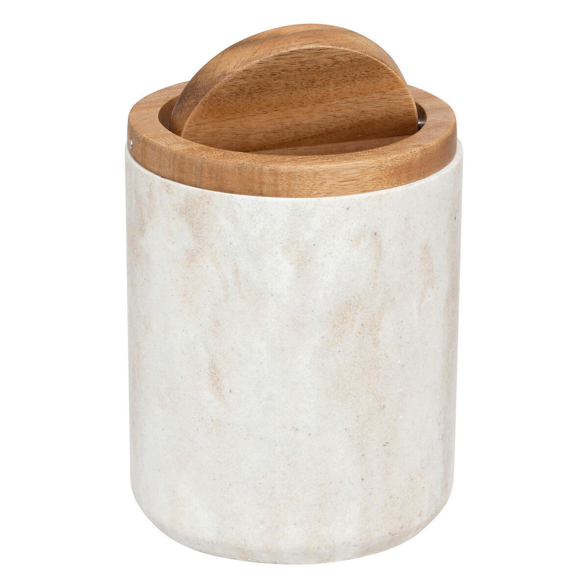 TISCHMÜLLEIMER Come, Mülleimer, Abfalleimer, Polyresin, Beige, 1.5 L - Beige, Kunststoff (11.9/15.8cm) - 5five Simply Smart