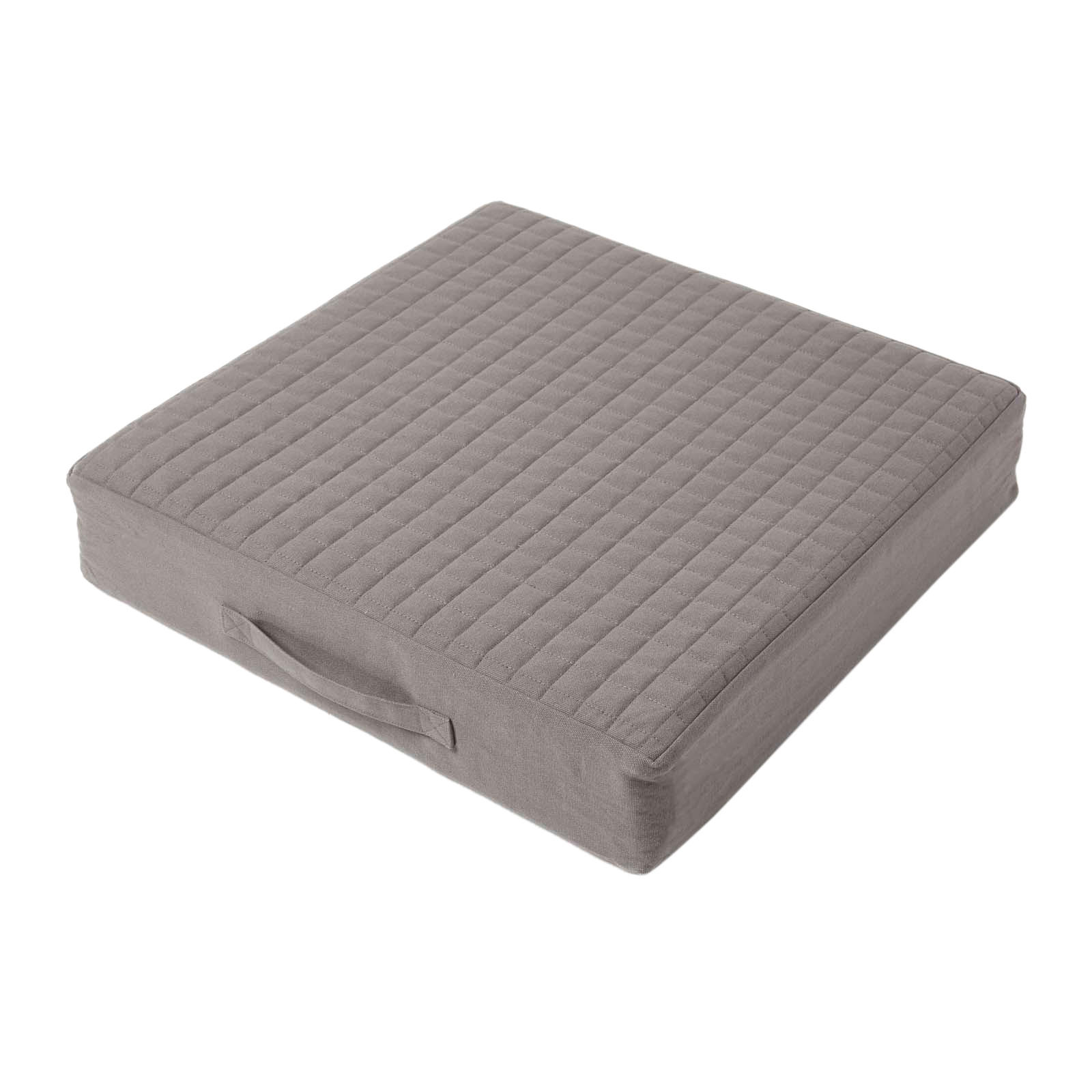 SITZKISSEN orthopädisch 50/50/10 cm – Sesselkissen grau - Grau, Textil (50/50/10cm) - Homescapes