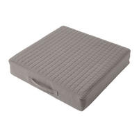 SITZKISSEN orthopädisch 50/50/10 cm – Sesselkissen grau - Grau, Textil (50/50/10cm) - Homescapes