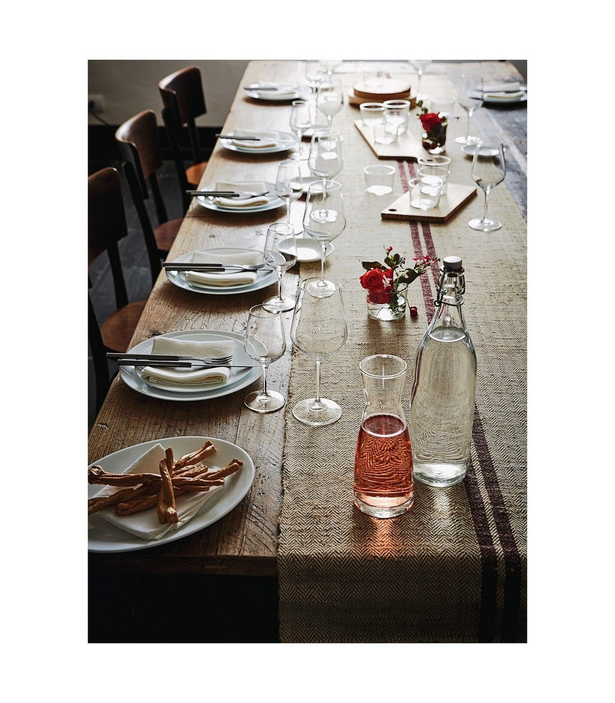 KARAFFE Ypsilon mit Korken 1 Liter - Transparent, Glas (1L) - Bormioli Rocco