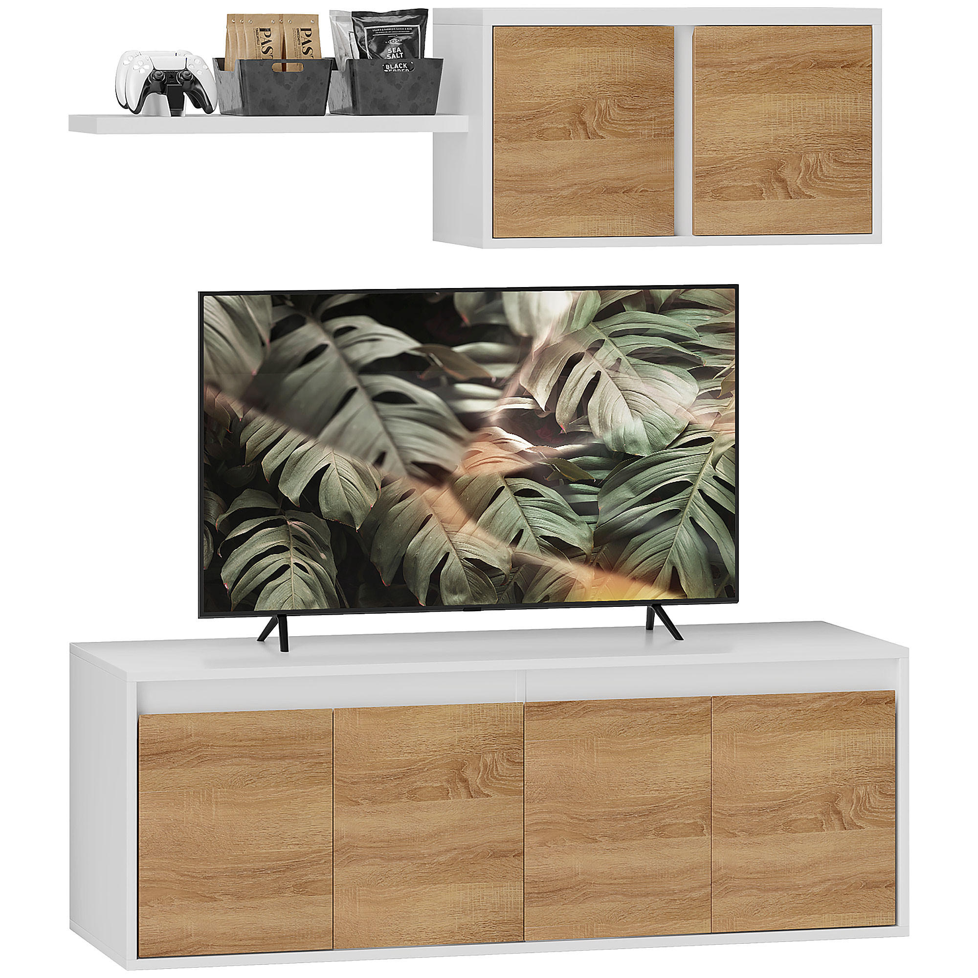TV-MÖBEL Multicolor 1 Stück - Multicolor, Holzwerkstoff (120/43.3/41cm) - GiPP