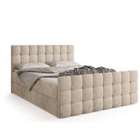 BOXBETT Detroit Duo mit Topper 140/200 Creme - Creme, Textil (140/200cm) - Bromarkt