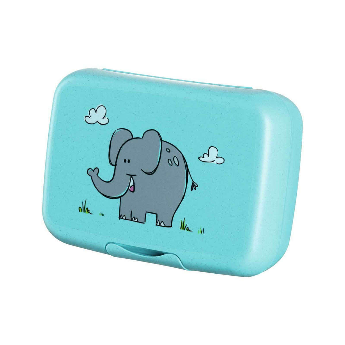 BROTDOSE Bambini Elefant 13.5 x 19 x 6.6 cm - Türkis, Kunststoff (19/6.6/13.5cm) - Leonardo Living