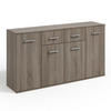 SIDEBOARD GIACOMO III 160/85/33 cm mit 2 Schubladen 4 Türen Trüffeleichefarben - Trüffeleichefarben, Holzwerkstoff (160/85/33cm) - MASSENO