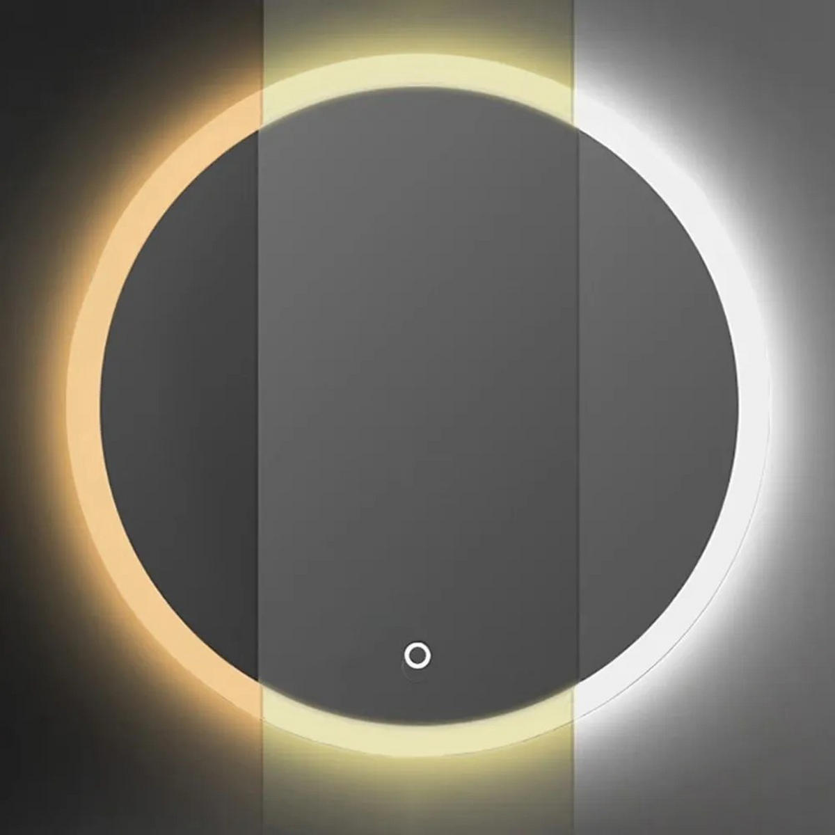 SPIEGEL Rea Led 90cm Ffj90 - Grau, Glas (90/90/2cm) - REA