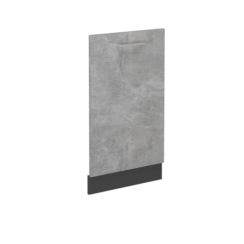 DISKMASKINENS FRONTPANEL R-Line betong 45 cm utan bänkskiva Grå, Antracit 81.8/45/1.6 cm