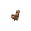 RELAXSESSEL NAMA Braun Leder - Schwarz/Braun, Leder/Metall (78/111/86cm) - KAWOLA