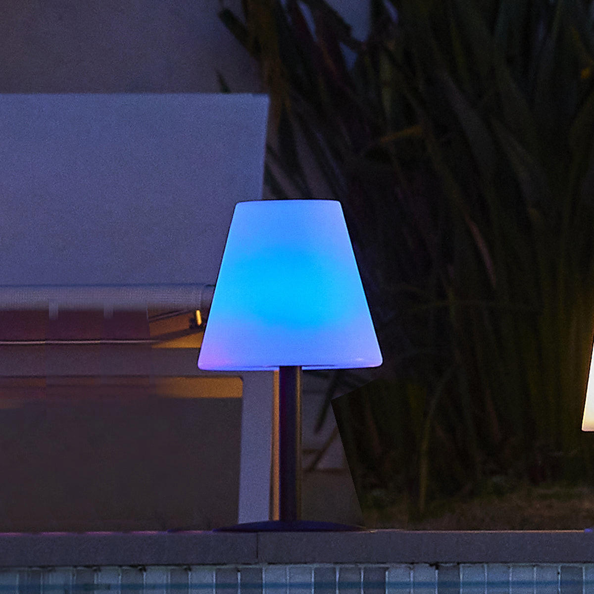 SOLARTISCHLAMPE STANDY MINI weiß - Weiß, Metall (20/20/36cm) - Lumisky