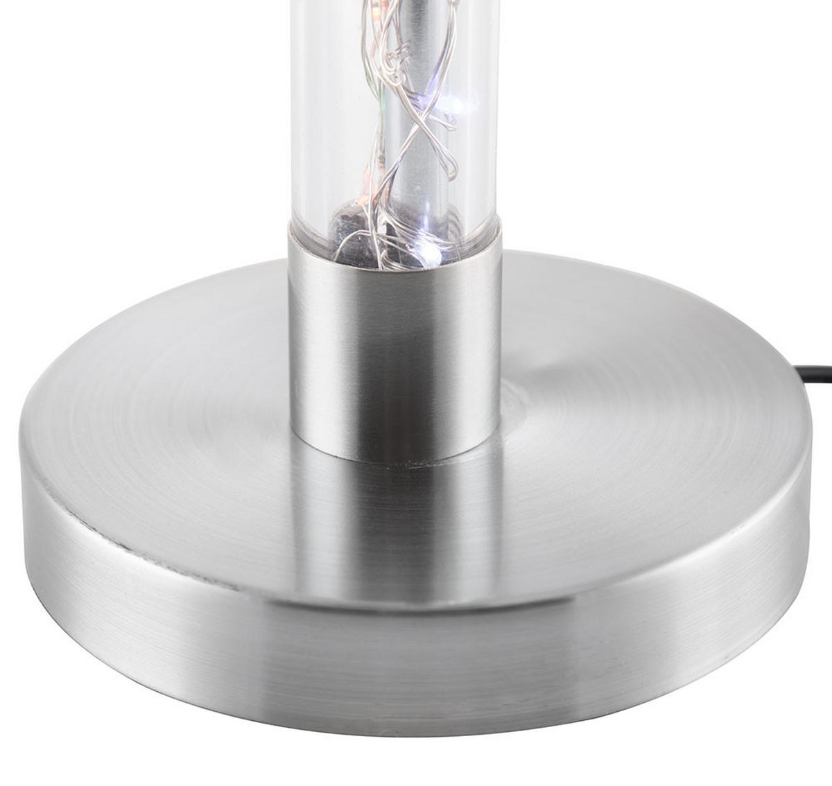 LED DEKOLEUCHTE Metall Silber - Silberfarben, Metall (10/10/42cm)