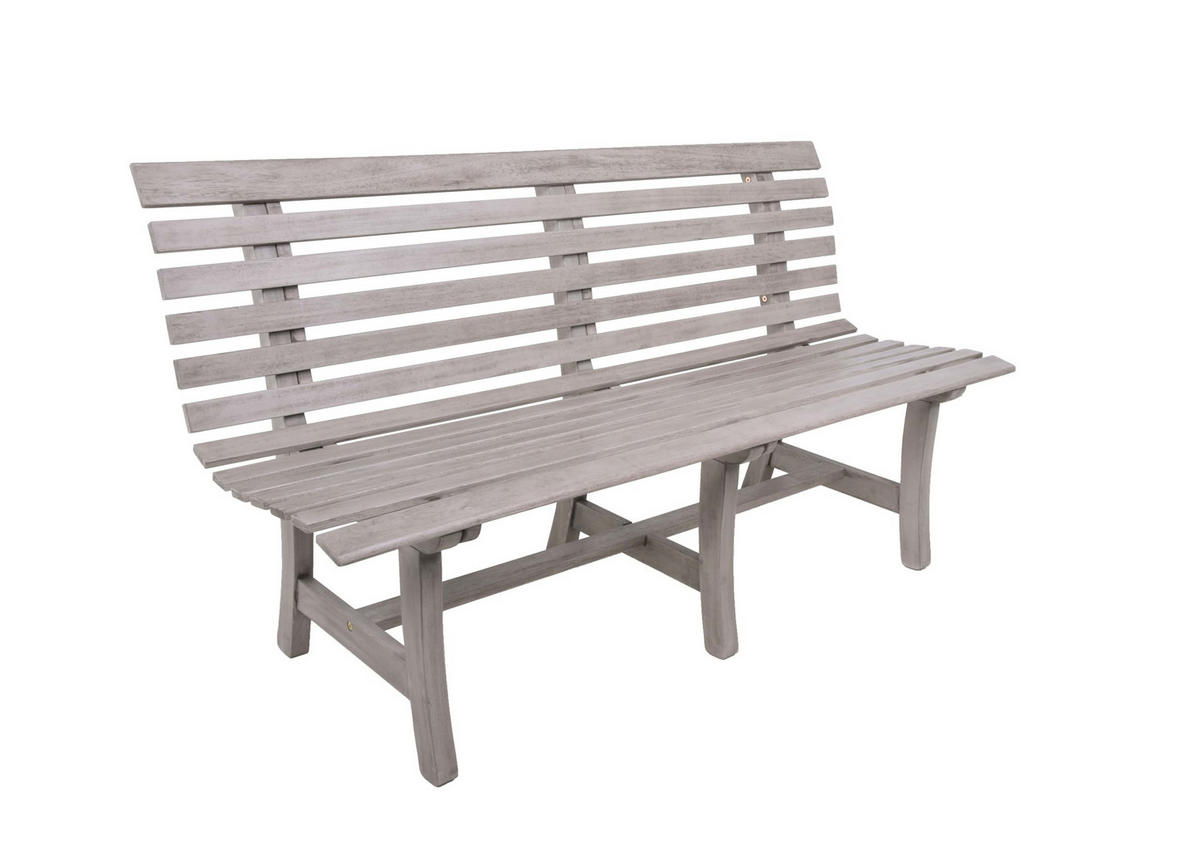 PARKBANK Lund Gartenbank - Eukalyptusholzfarben, Holz (150/82/60cm) - DELUKE