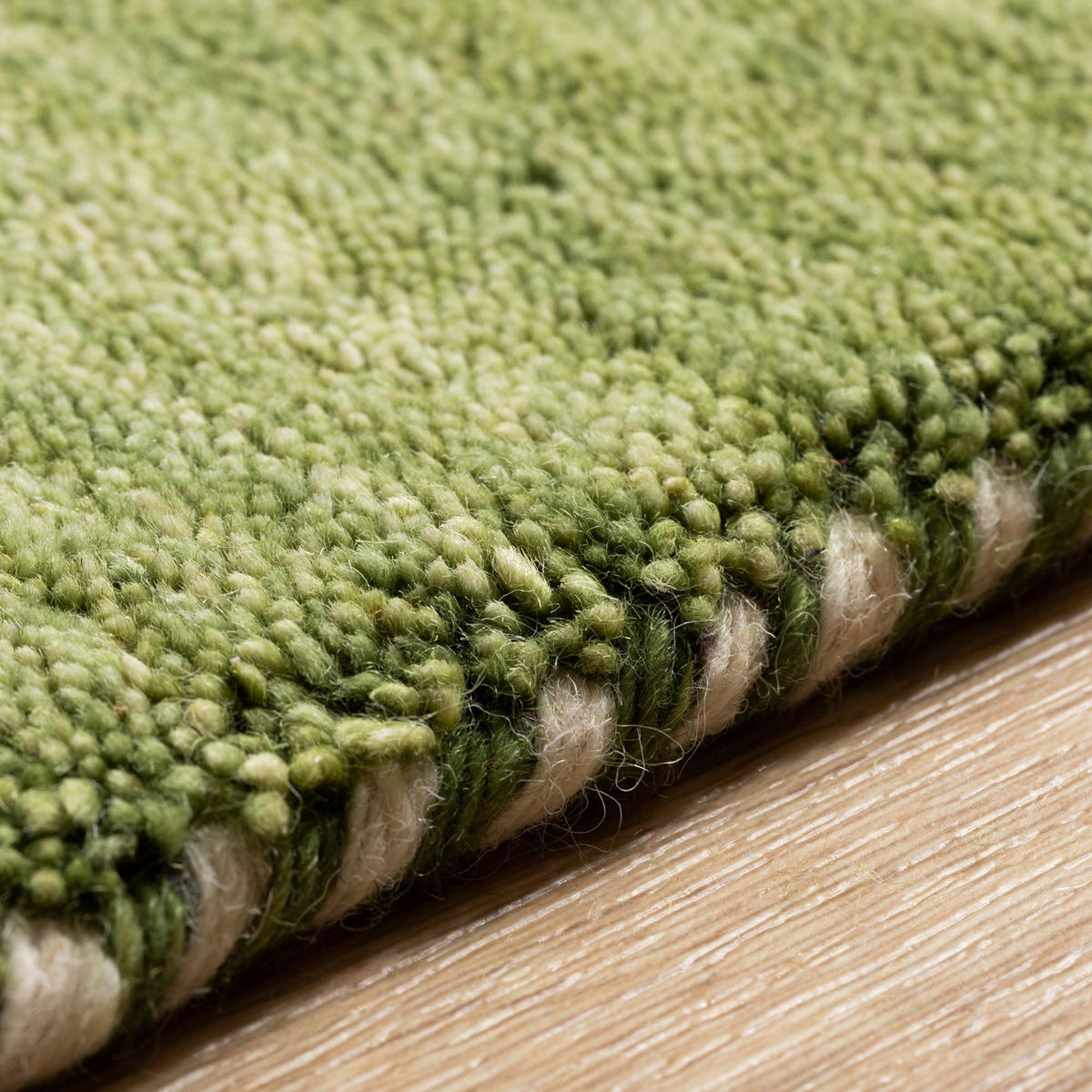 WOLLTEPPICH 240/290 cm Nomade - Grün, Naturmaterialien (240/290cm) - Steffensmeier