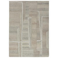 TEPPICH aus Wolle EDALE in Natur, abstrakt, 160 x 230 cm - Beige, Textil (160/230cm) - KADIMA DESIGN