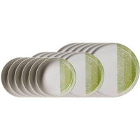 TELLER-SET Trio Grün 18er Set - Grün, Keramik (2/2/2cm) - Ritzenhoff Breker