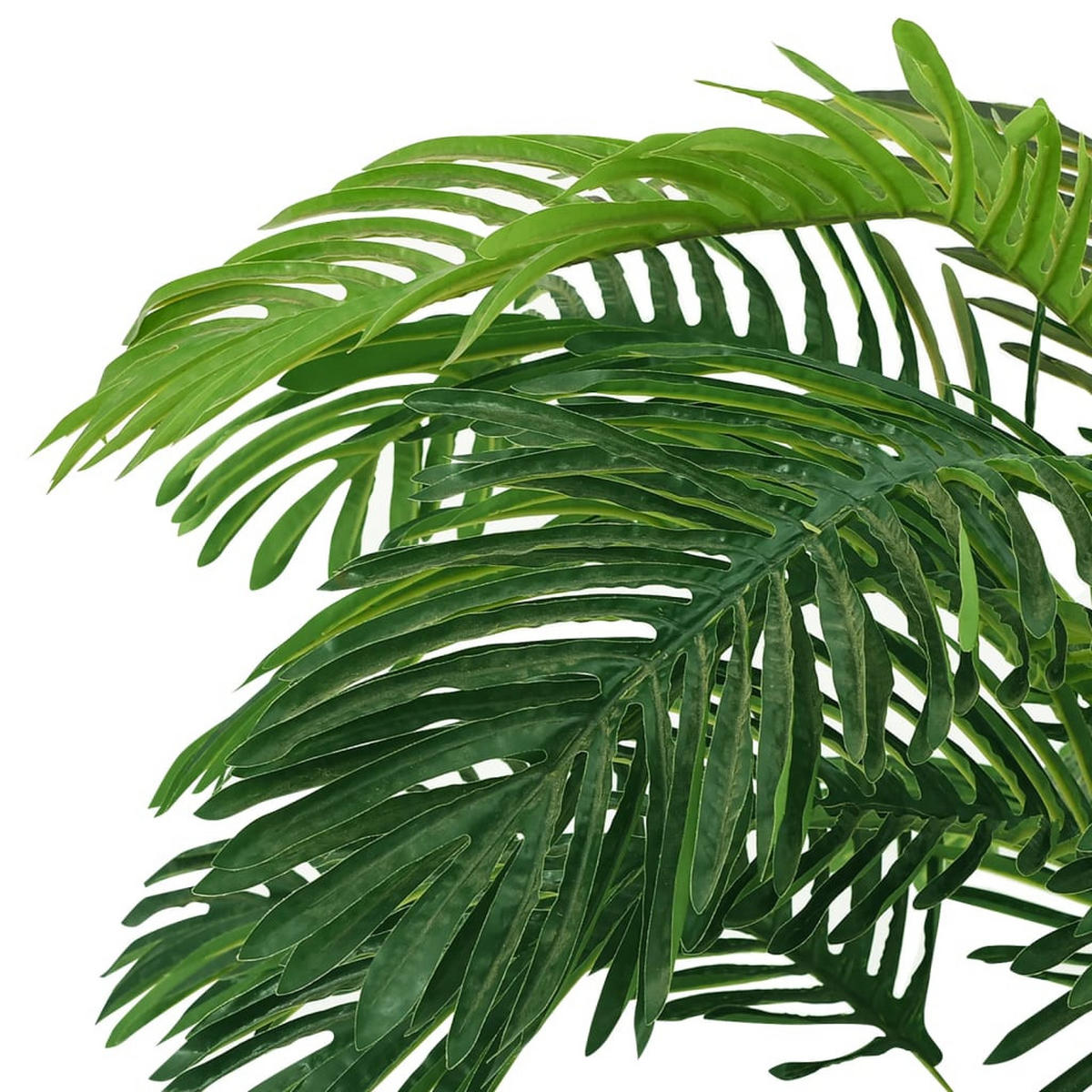KÜNSTLICHE Palme Cycas Mit Topf 140 Cm Grün - Schwarz/Braun, Holz/Kunststoff (140cm) - vidaXL