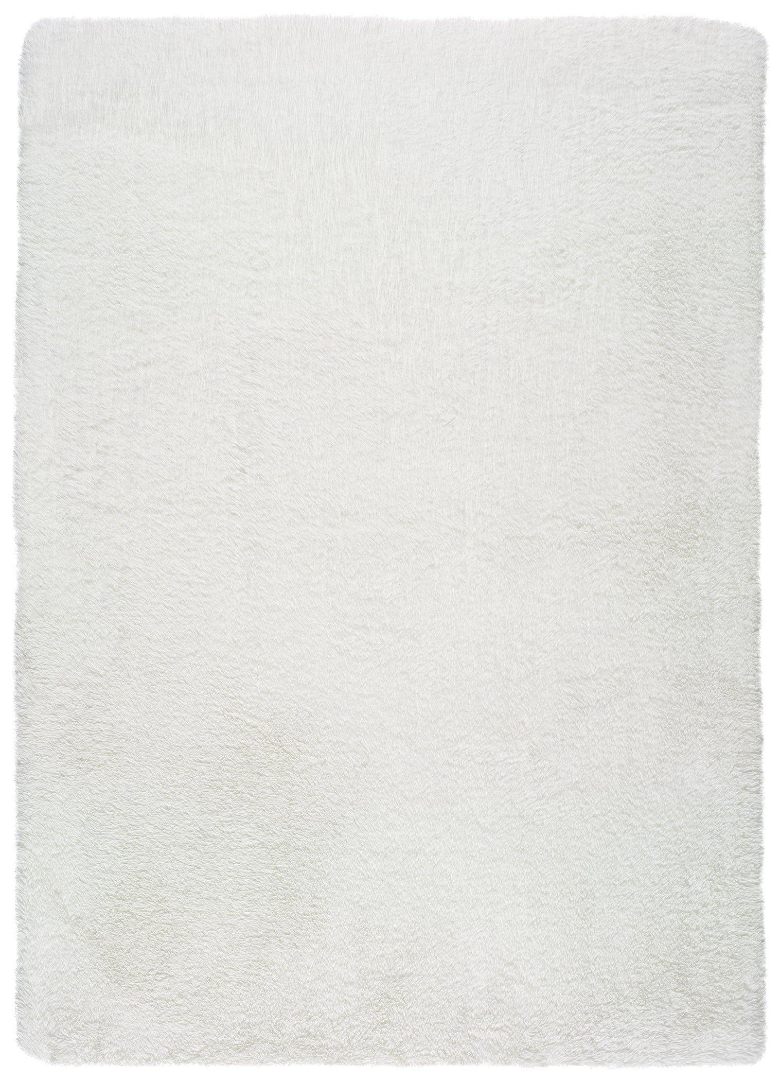 Atticgo Hochflorteppich Weiß 140x200 cm