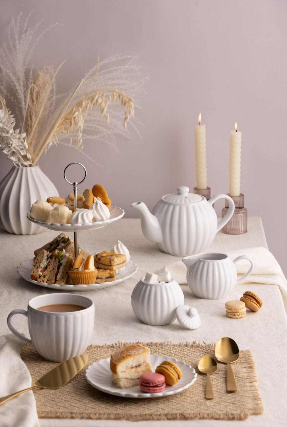 KEKS - ETAGÉRE LUXE, WEISS - Weiß, Keramik (24/4cm) - Price & Kensington