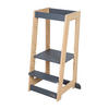 LERNTURM Bambus - Anthrazit - Anthrazit, Holz (54/88/43.5cm) - Roba