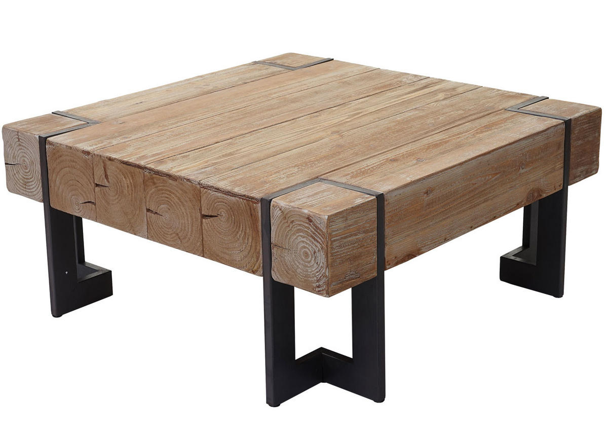 COUCHTISCH quadrat Braun - Braun, Holz (90/90/40cm) - MCW