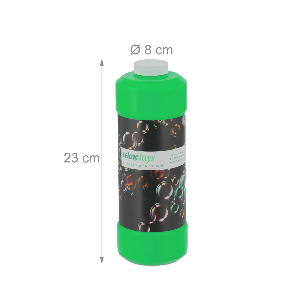 2XSEIFENBLASEN-NACHFÜLLFLASCHE - Multicolor, Kunststoff (8/23/8cm) - Relaxdays