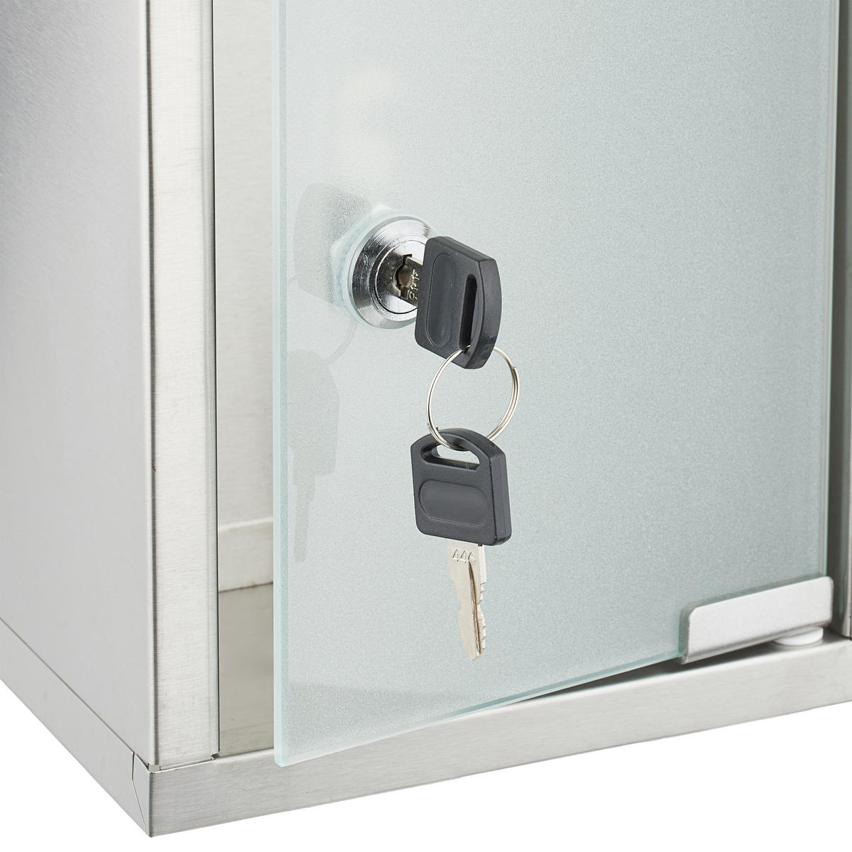MEDIZINSCHRANK - Multicolor, Glas/Metall (18/45/12cm) - Relaxdays