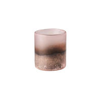 WINDLICHT Melange, Glas, Sodabeschichtung, Rosa, H 8 cm - Rosa, Glas (7/8/7cm) - Gift Company