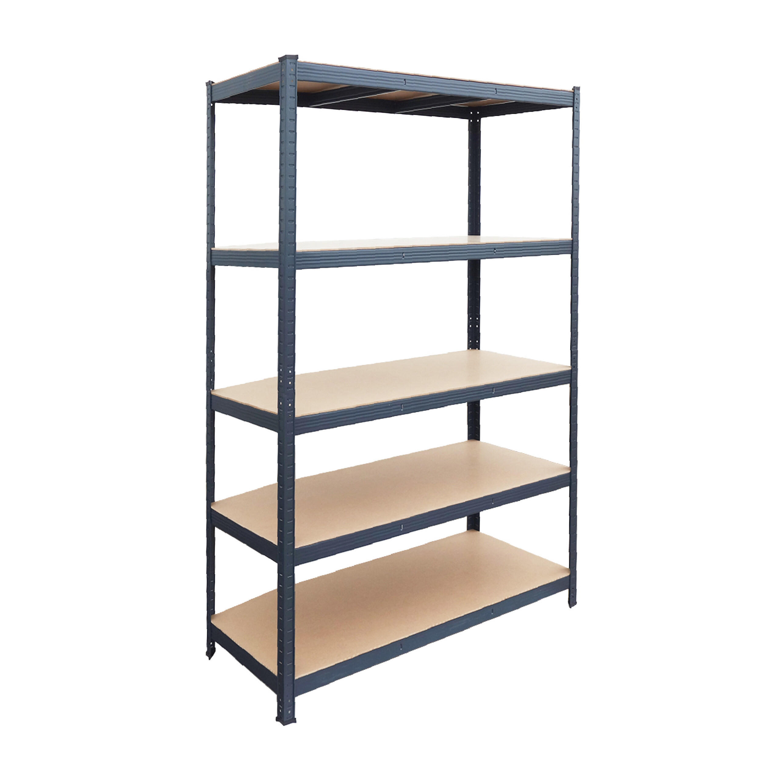 Relaxdays REGÁL Antracit těžkotonážní 5 polic 200 cm