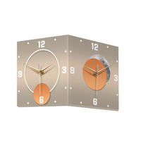 WANDUHR, Acrylmaterial, 30 x 30 x 30 cm, EU-Stecker,Sonnen- und Mondmotiv - Bernsteinfarben, Kunststoff (30/30/30cm) - Weltevree