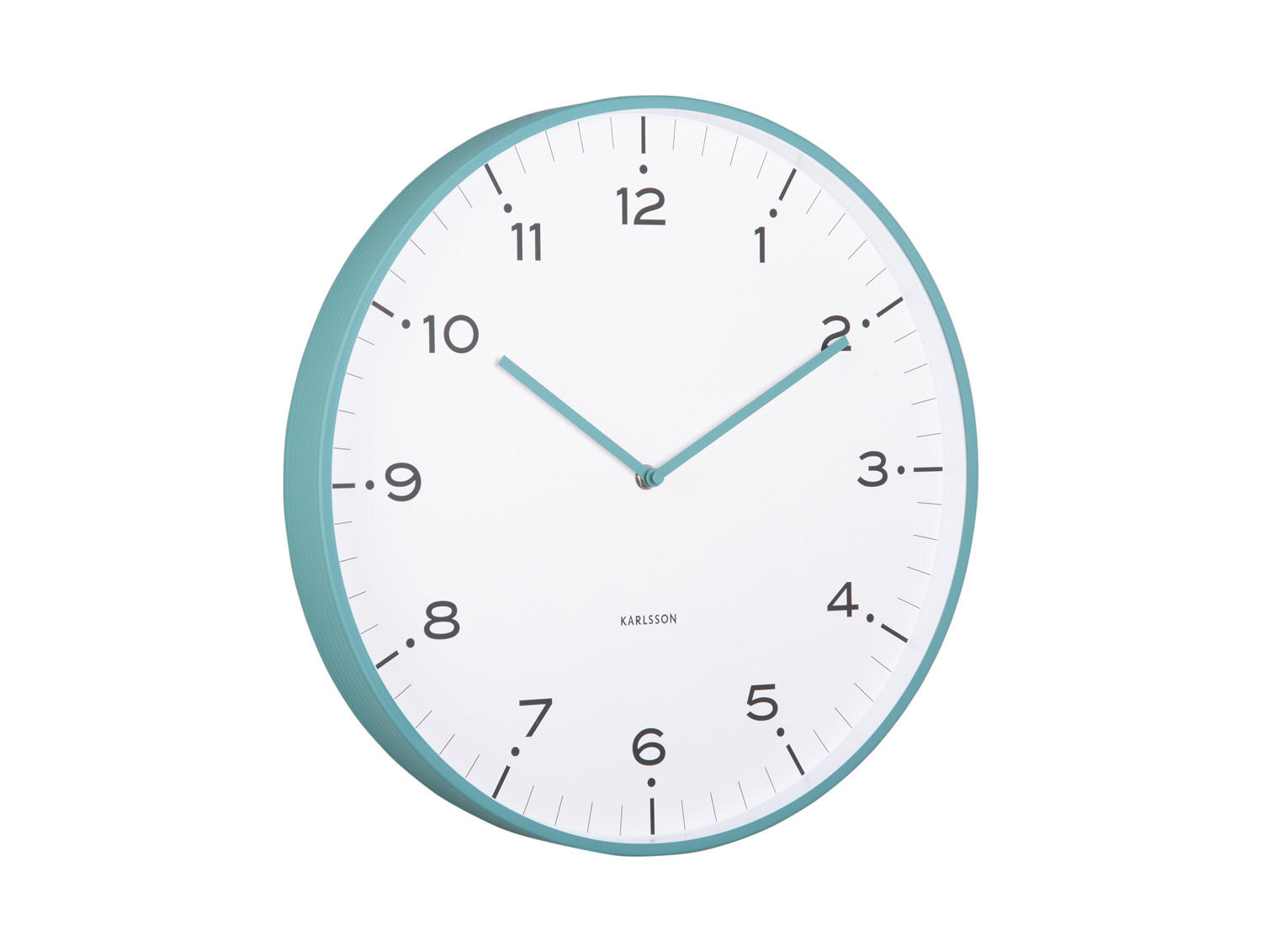 Karlsson Wanduhr Blau 40x1x40 cm