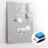 MAGNETTAFEL 60x90 Hellgrau schwarzer Marker - Hellgrau, Glas (60/0.4/90cm) - TULUP