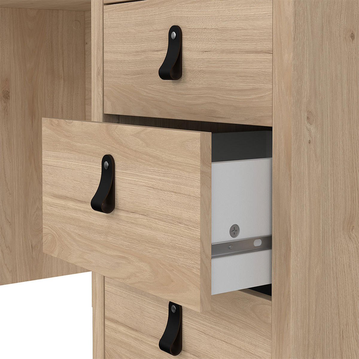SCHREIBTISCH, Madrid, Eiche, Holzwerkstoff, 121 x 48 x 77 cm - Eichefarben, Holzwerkstoff (48/121/77cm) - ebuy24