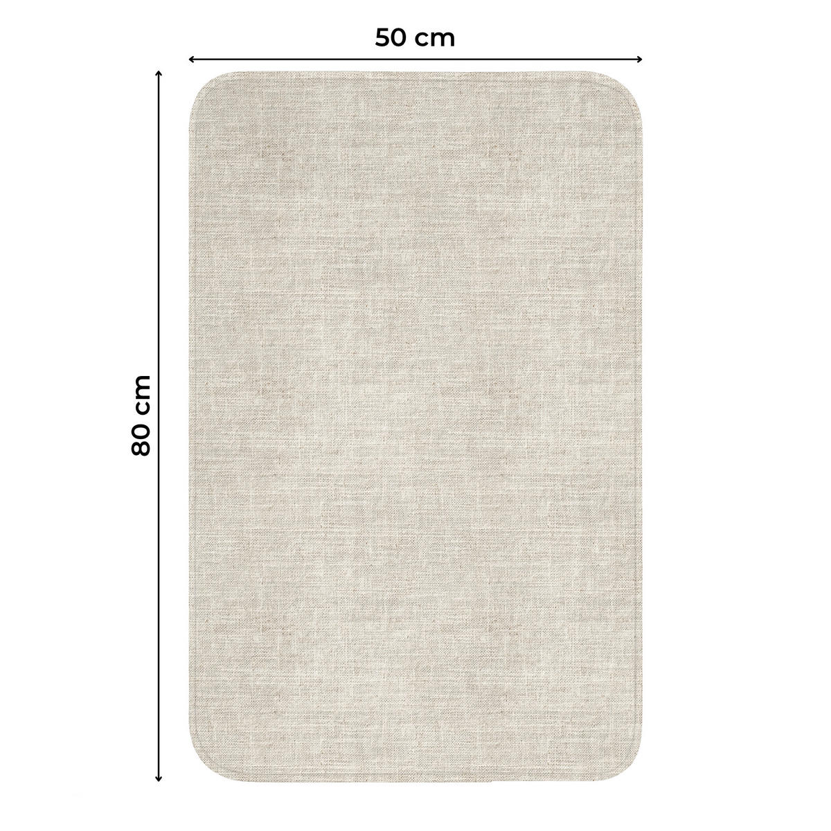 WC PŘEDLOŽKA Povlečení - Textura - Béžová 50x80 cm - béžová, textil/plast (50/1cm) - OnlyWow