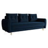 SCHLAFSOFA Palermo - Blau/Naturfarben, Holz/Textil (227/95/82cm) - MIRJAN24