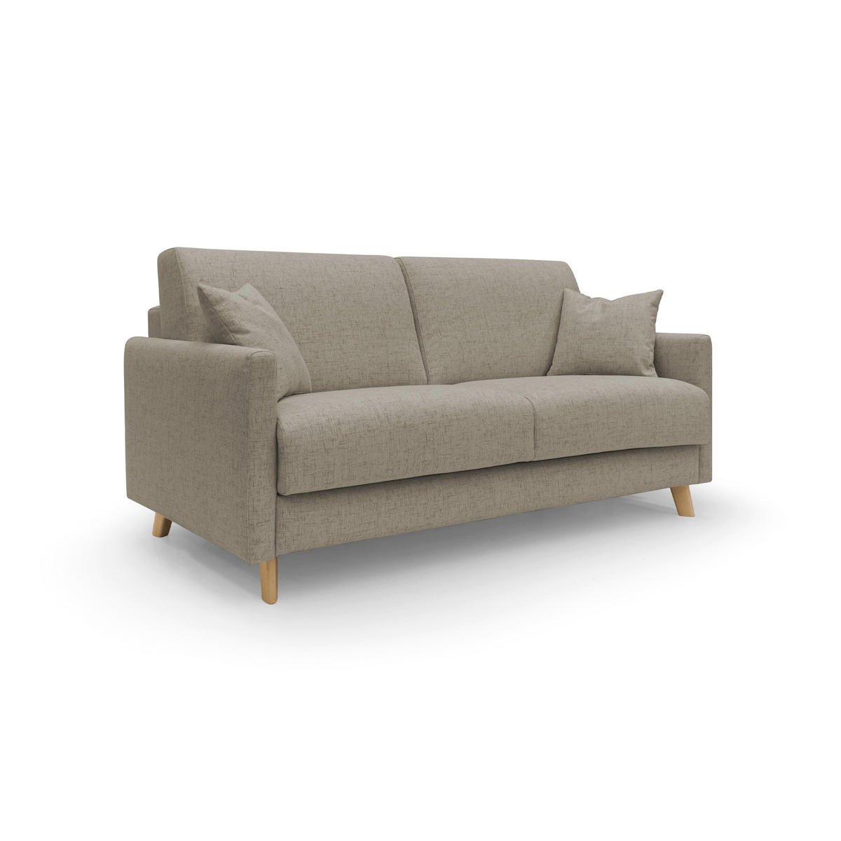 SCHLAFSOFA Edgar - Braun, Textil (180/94/97cm) - Divani.store