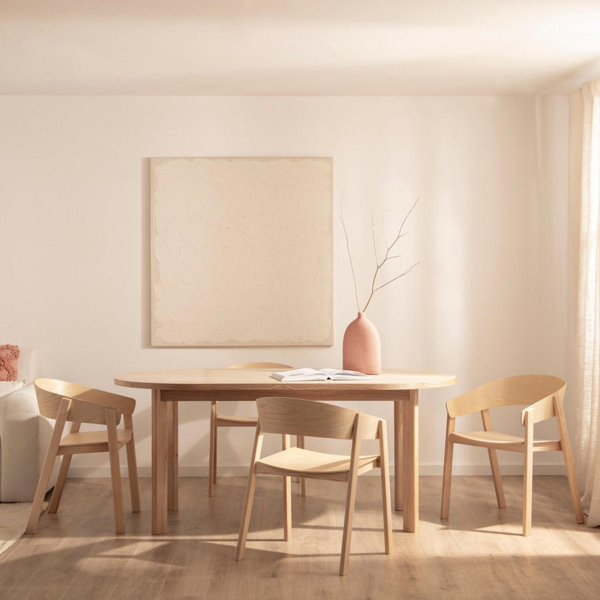 ESSZIMMERSTUHL Niha Natürlich 57 cm x 75 cm - Naturfarben, Holz (57/75/50cm)